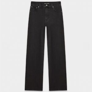 Denim Forum Arlo High-rise Straight 27 - Black wash